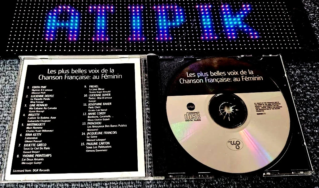 👑 Cd As Melhores Vozes Da Canção Francesa Feminina - Importação 🎤 – photo 3
